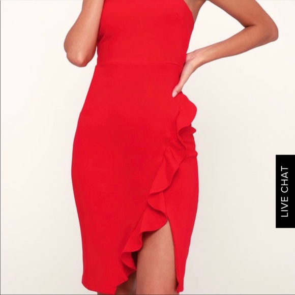 Lulu’s red ruffle dress ♥️ - Picture 2 of 4